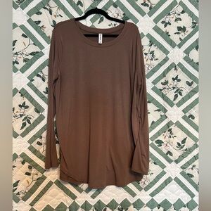 Zenana Outfitters Cocoa Long Sleeve Tee